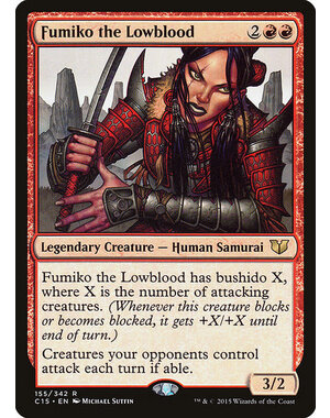 Magic: The Gathering Fumiko the Lowblood (155) Lightly Played