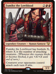 Magic: The Gathering Fumiko the Lowblood (155) Moderately Played