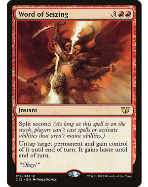 Magic: The Gathering Word of Seizing (172) Lightly Played