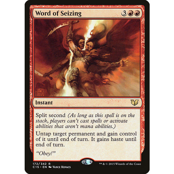 Magic: The Gathering Word of Seizing (172) Lightly Played