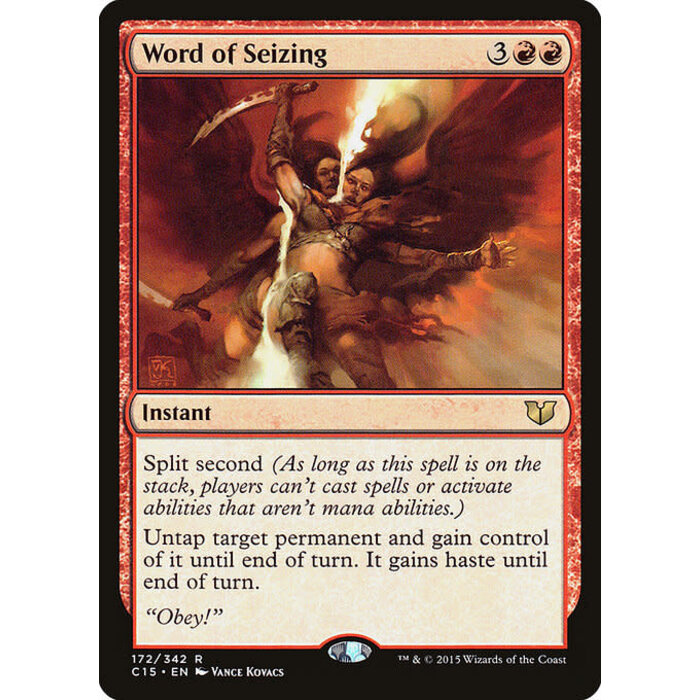 Magic: The Gathering Word of Seizing (172) Moderately Played