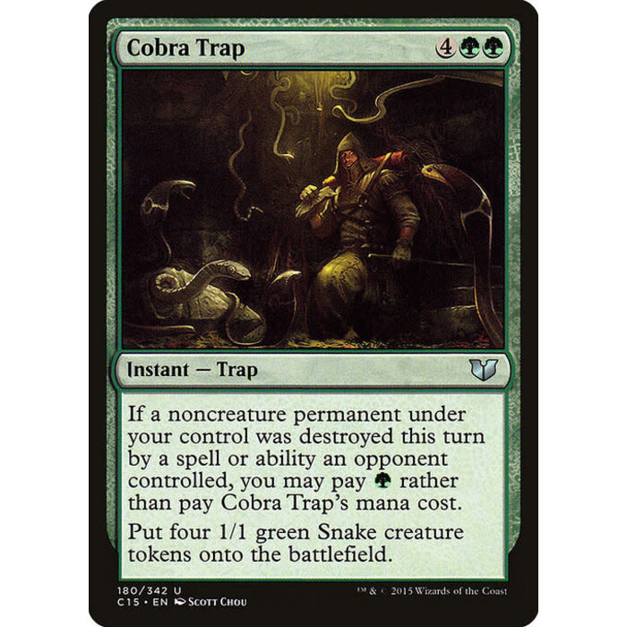 Magic: The Gathering Cobra Trap (180) Moderately Played