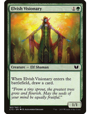 Magic: The Gathering Elvish Visionary (182) Lightly Played