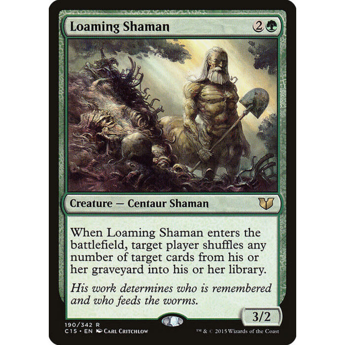 Magic: The Gathering Loaming Shaman (190) Moderately Played