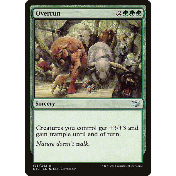 Magic: The Gathering Overrun (195) Moderately Played
