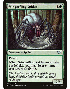 Magic: The Gathering Stingerfling Spider (203) Lightly Played