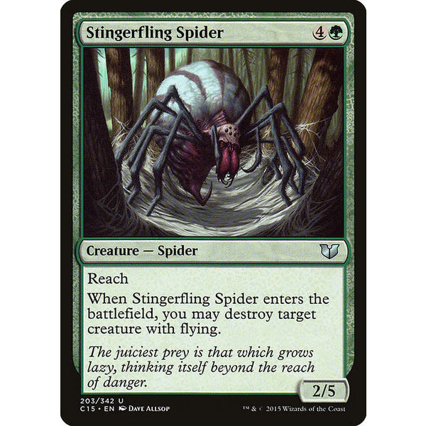 Magic: The Gathering Stingerfling Spider (203) Lightly Played