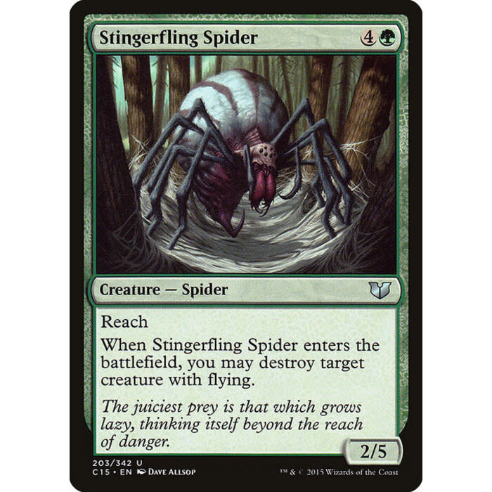 Magic: The Gathering Stingerfling Spider (203) Lightly Played