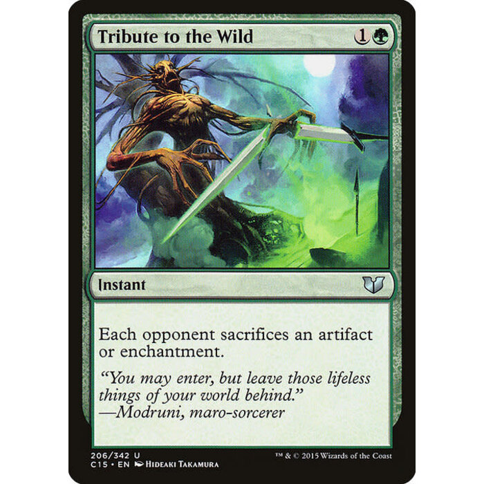 Magic: The Gathering Tribute to the Wild (206) Moderately Played