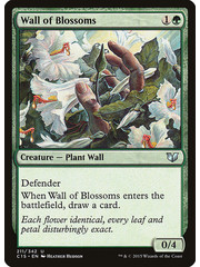 Magic: The Gathering Wall of Blossoms (211) Moderately Played