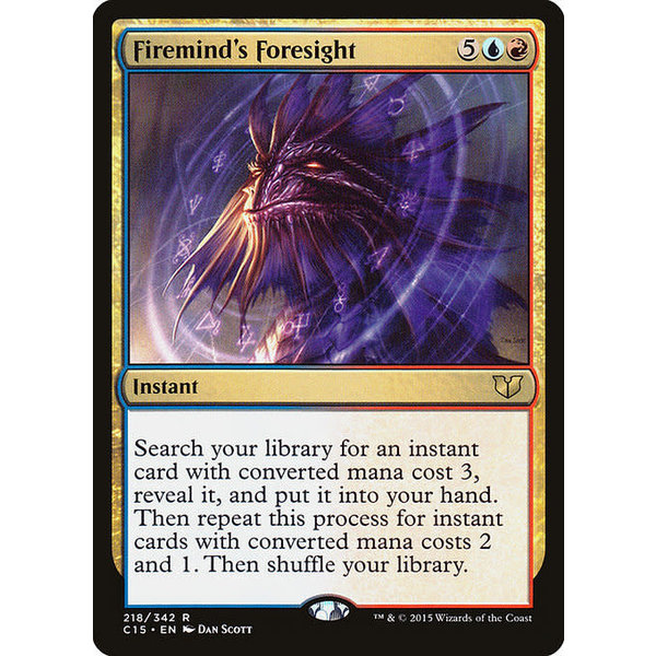 Magic: The Gathering Firemind's Foresight (218) Moderately Played