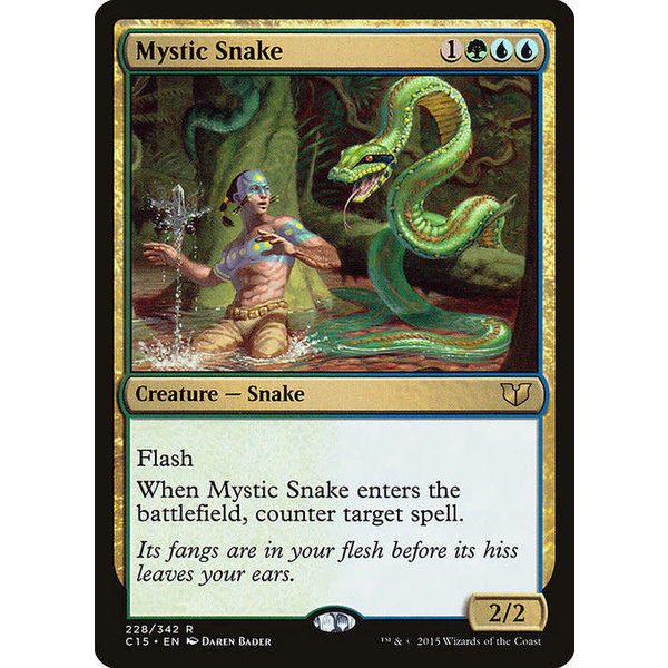 Magic: The Gathering Mystic Snake (228) Lightly Played