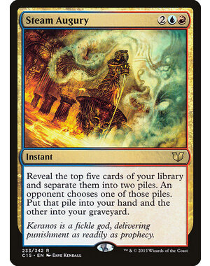 Magic: The Gathering Steam Augury (233) Moderately Played