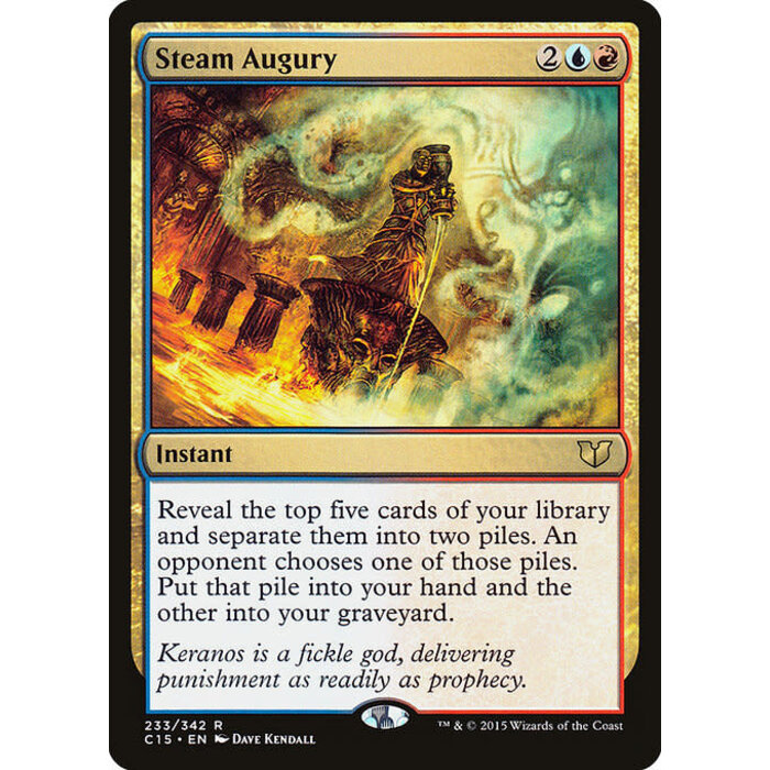 Magic: The Gathering Steam Augury (233) Moderately Played