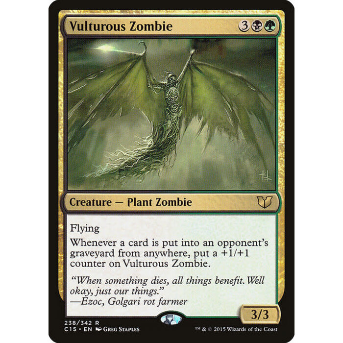 Magic: The Gathering Vulturous Zombie (238) Moderately Played