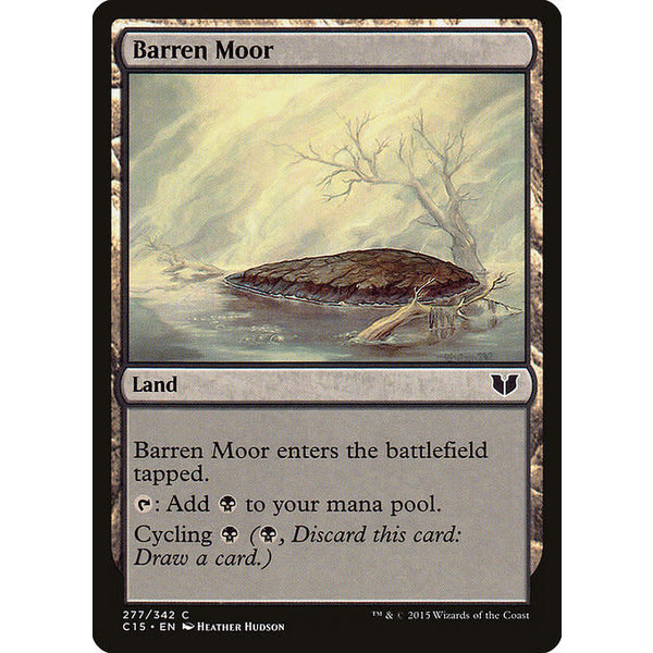 Magic: The Gathering Barren Moor (277) Moderately Played