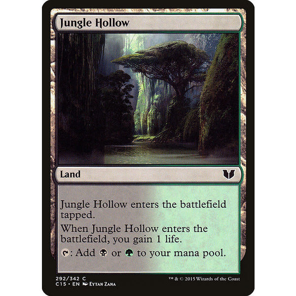 Magic: The Gathering Jungle Hollow (292) Lightly Played