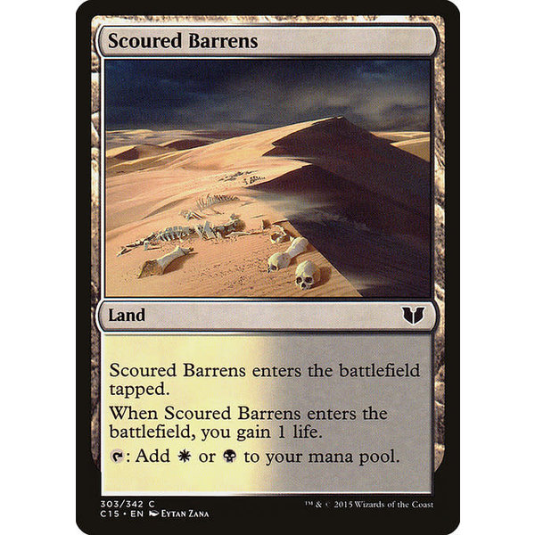 Magic: The Gathering Scoured Barrens (303) Lightly Played