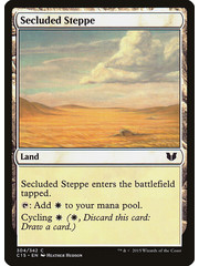 Magic: The Gathering Secluded Steppe (304) Lightly Played