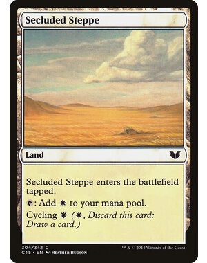 Magic: The Gathering Secluded Steppe (304) Lightly Played