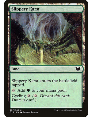 Magic: The Gathering Slippery Karst (307) Lightly Played