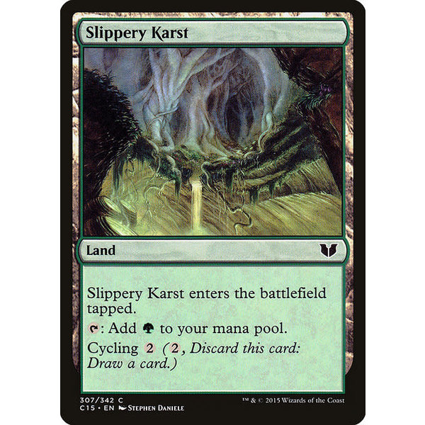 Magic: The Gathering Slippery Karst (307) Lightly Played