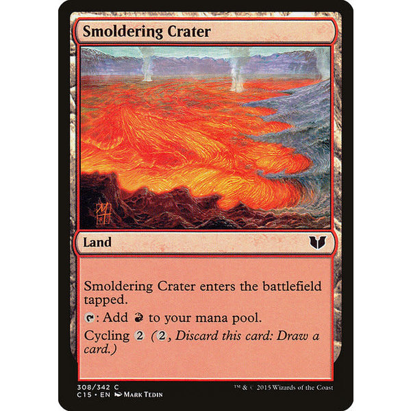 Magic: The Gathering Smoldering Crater (308) Lightly Played
