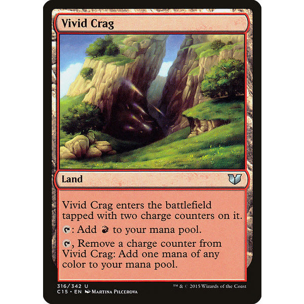 Magic: The Gathering Vivid Crag (316) Lightly Played