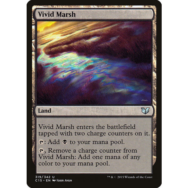 Magic: The Gathering Vivid Marsh (319) Lightly Played