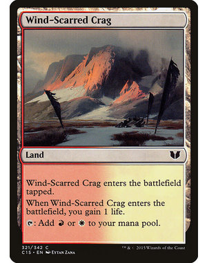 Magic: The Gathering Wind-Scarred Crag (321) Lightly Played