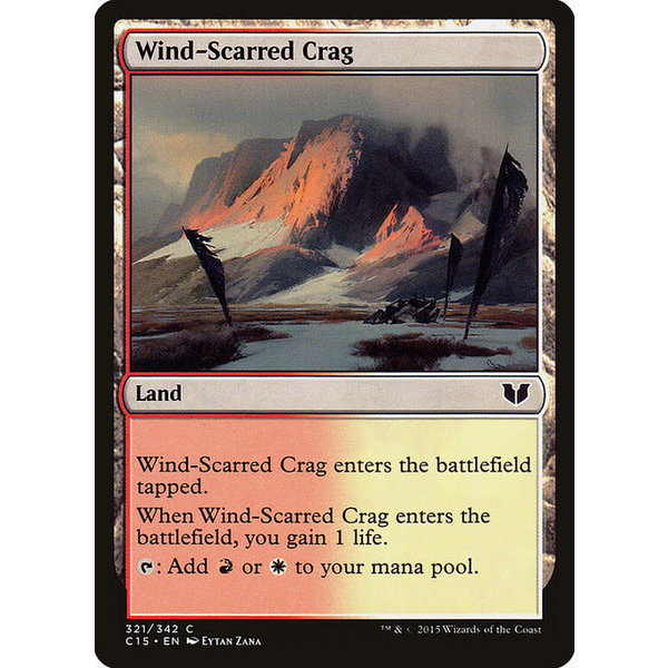 Magic: The Gathering Wind-Scarred Crag (321) Lightly Played