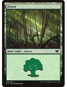 Magic: The Gathering Forest (339) Lightly Played