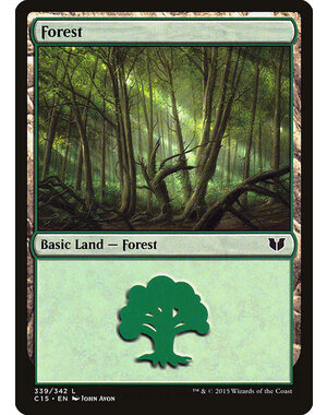 Magic: The Gathering Forest (339) Lightly Played