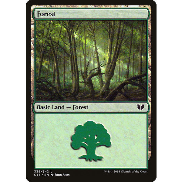Magic: The Gathering Forest (339) Lightly Played