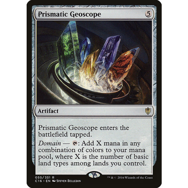 Magic: The Gathering Prismatic Geoscope (055) Moderately Played