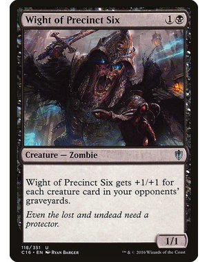 Magic: The Gathering Wight of Precinct Six (118) Lightly Played