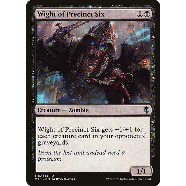 Magic: The Gathering Wight of Precinct Six (118) Lightly Played