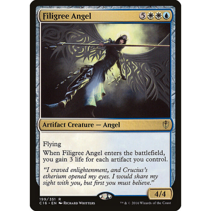 Magic: The Gathering Filigree Angel (199) Moderately Played