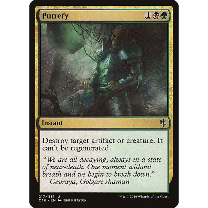 Magic: The Gathering Putrefy (217) Lightly Played