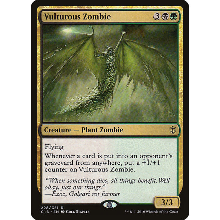 Magic: The Gathering Vulturous Zombie (228) Lightly Played