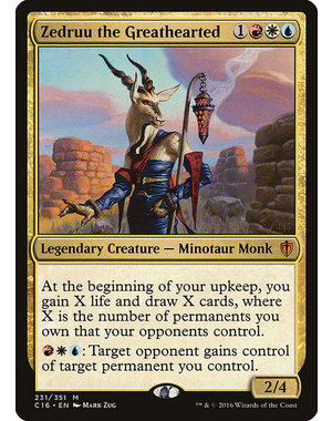 Magic: The Gathering Zedruu the Greathearted (231) Lightly Played