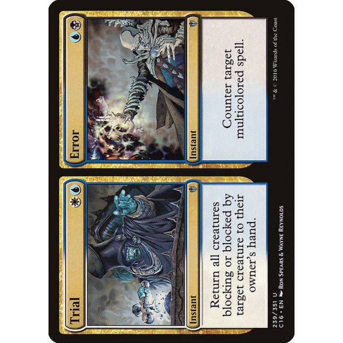 Magic: The Gathering Trial // Error (239) Moderately Played