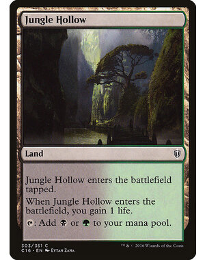 Magic: The Gathering Jungle Hollow (303) Lightly Played