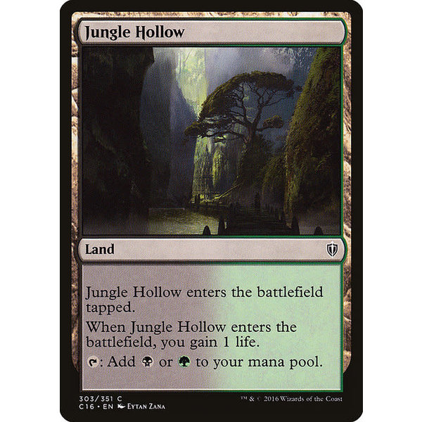 Magic: The Gathering Jungle Hollow (303) Lightly Played