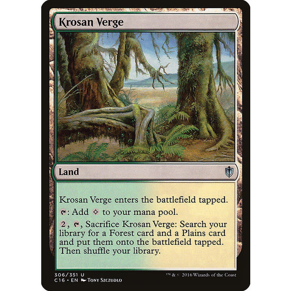 Magic: The Gathering Krosan Verge (306) Moderately Played