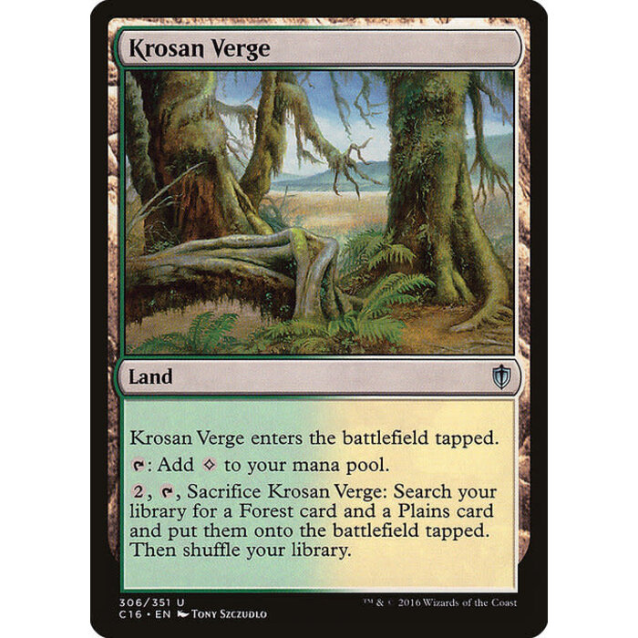Magic: The Gathering Krosan Verge (306) Moderately Played