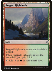 Magic: The Gathering Rugged Highlands (318) Lightly Played