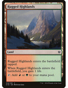 Magic: The Gathering Rugged Highlands (318) Lightly Played