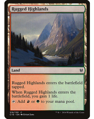 Magic: The Gathering Rugged Highlands (318) Lightly Played