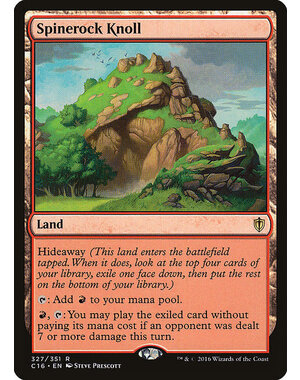 Magic: The Gathering Spinerock Knoll (327) Moderately Played